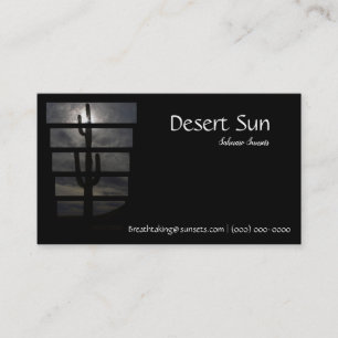 Saguaro Wüste Arizona Sunset Visitenkarte