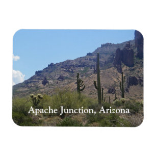 Saguaros und Berge Magnet