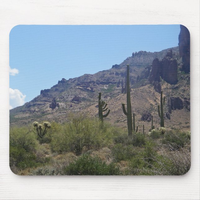 Saguaros und Berge Mousepad (Vorne)