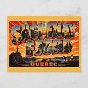 Saguenay-Fjord-Nationalpark Québec Glazialtal Postkarte