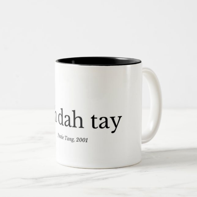 Sah Dah Tay Kaffee-Tasse Zweifarbige Tasse (VorderseiteRechts)