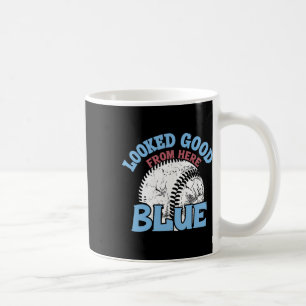 Sah von hier aus gut aus Blau Lustig Softll Mama M Kaffeetasse
