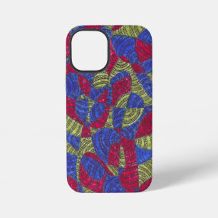 Sahar Farbige abstrakte handgezeichnete Kunst Ha iPhone 12 Mini Hülle