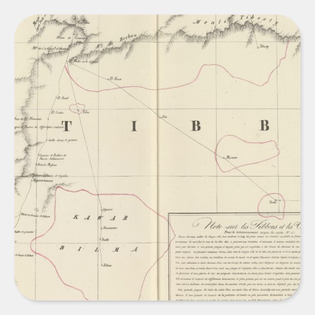 Sahara, Afrika 16 Quadratischer Aufkleber (Vorderseite)