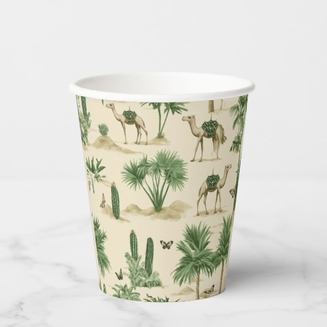 "Sahara Camel Paper Cup" Pappbecher (Vorderseite)
