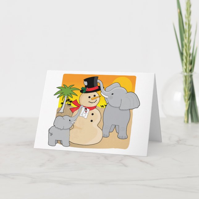 Sahara Christmas Feiertagskarte (Vorderseite)