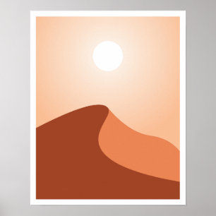 Sahara Desert Minimalistisch Art Poster