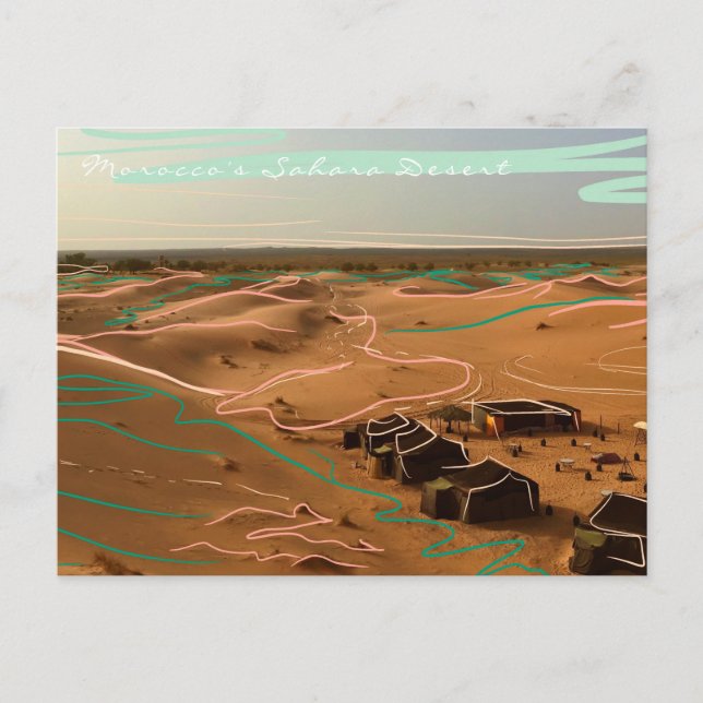 Sahara Desert Postcard Postkarte (Vorderseite)