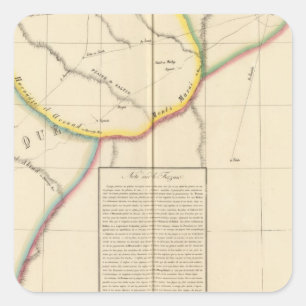 Sahara, Libyen, Afrika 10 Quadratischer Aufkleber