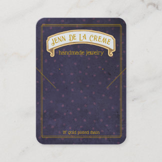 Sahara Nights Blue Dots Jewelry Display Telefonnummerkarte