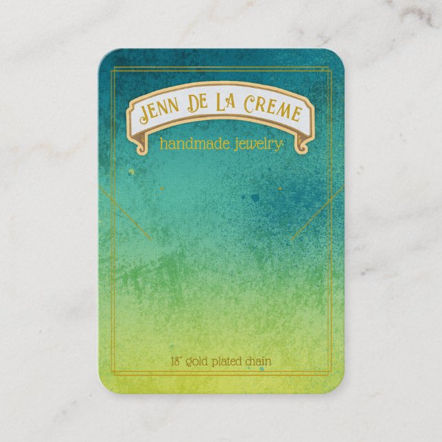 Sahara Nights Surf Schmuckanzeige Telefonnummerkarte (Vorderseite)