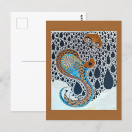 Sahara Pearls Stamm Exotic Peacock Postkarte