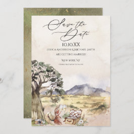 Sahara Savanna Picnic Save the Date Einladung