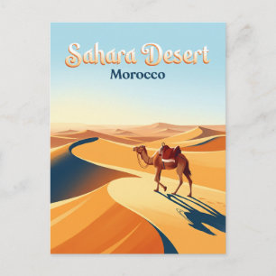 Sahara-Wüste Marokko Postkarte