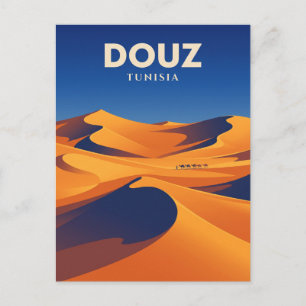 Sahara-Wüste nahe Douz Tunesien Postkarte