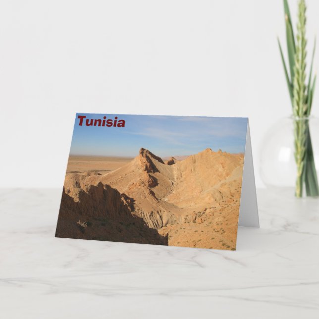 Sahara-Wüste, Tunesien Karte (Vorderseite)