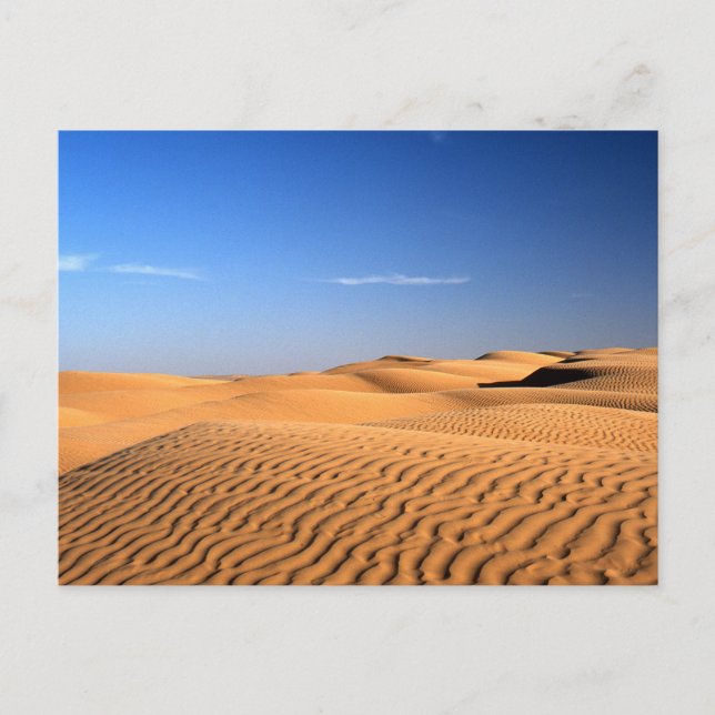 Sahara Wüste Tunesien Postkarte (Vorderseite)