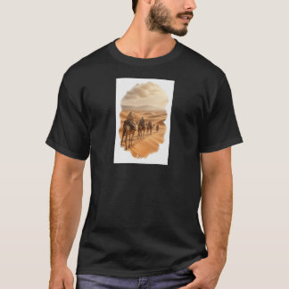 Sahara-Wüsten-Karawanen-T-Shirt T-Shirt