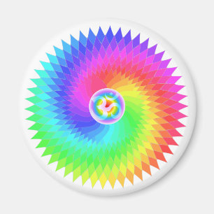 Sahasrara die Krone Chakra bedeutet Rad oder das Magnet