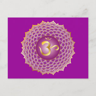 Sahasrara oder Kronchakra Postcard Postkarte