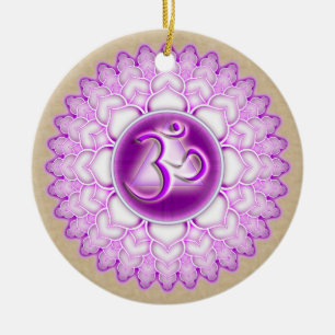 Sahasrara oder Krone der 7. Chakra Keramik Ornament