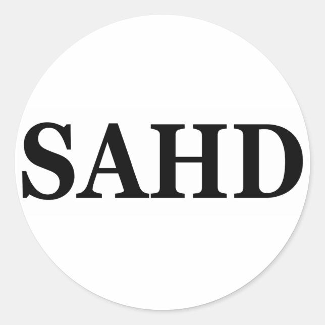 Sahd Runder Aufkleber (Vorderseite)