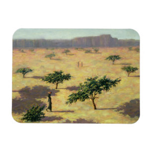 Sahelian Landschaft Mali 1991 Magnet