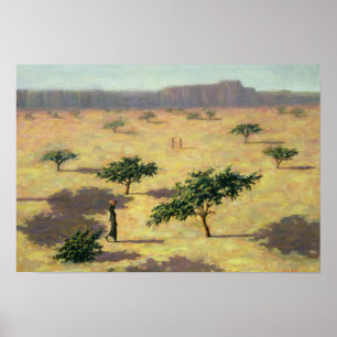 Sahelische Landschaft Mali 1991 Poster
