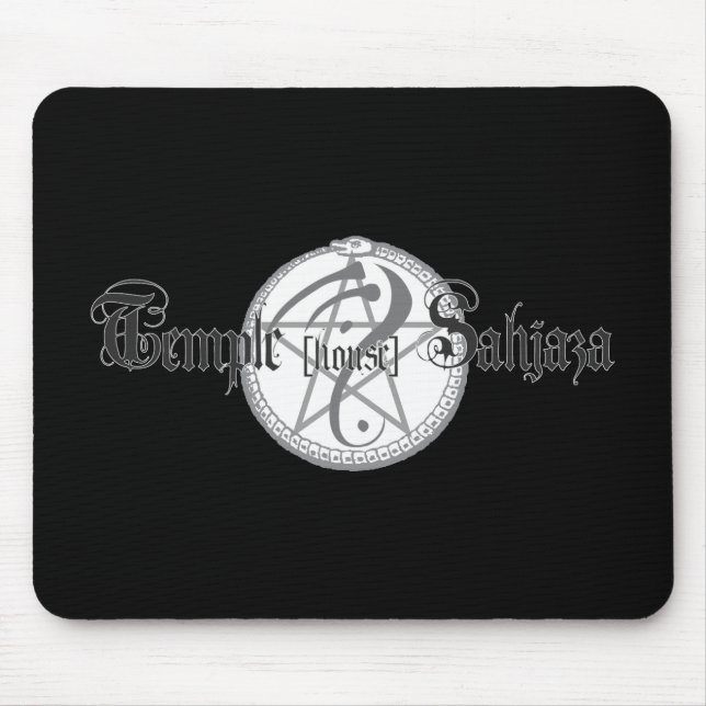 Sahjaza Logoschwarzes mousepad (Vorne)