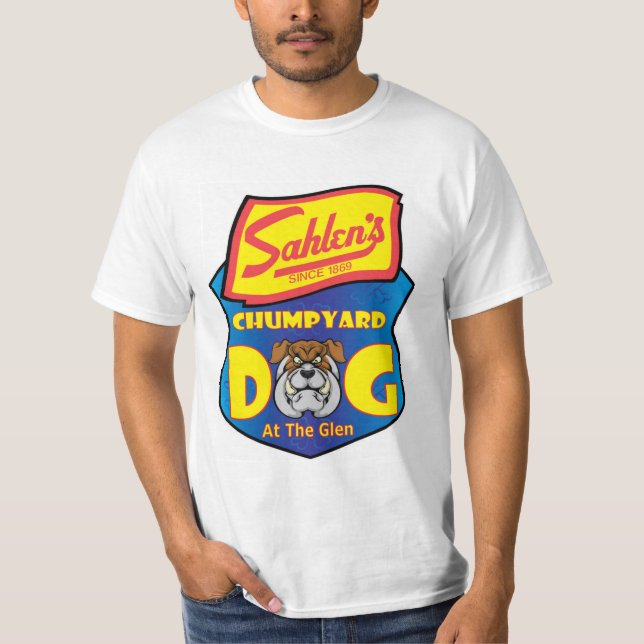 Sahlen's Chumpyard DOG im Glen-Shirt T-Shirt (Vorderseite)