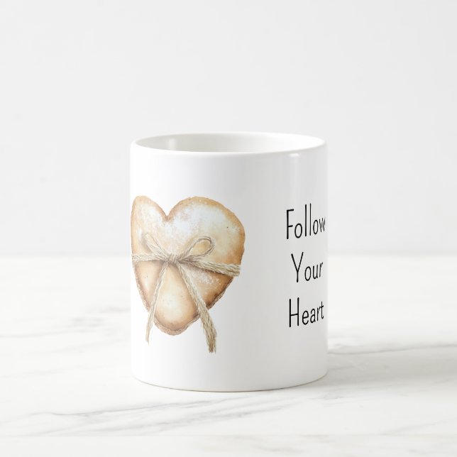 Sahne Folge Deinem Herzen Kaffeetasse (Mittel)