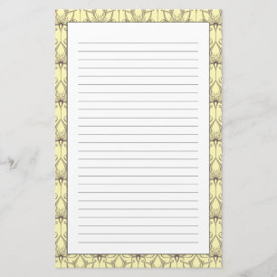 Sahneblumenmuster Briefpapier