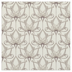 Sahneblumenmuster Stoff