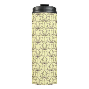 Sahneblumenmuster Thermosbecher