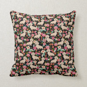 SahneDackel mit Blumen - Sahneblumen Kissen