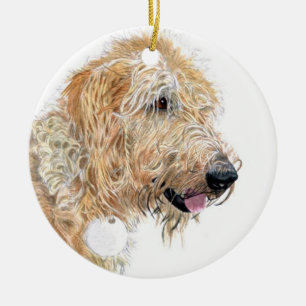 Sahnelabradoodle Keramikornament