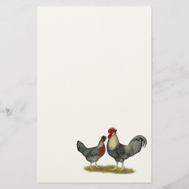 SahneLegbar Hühner Briefpapier (Vorderseite)