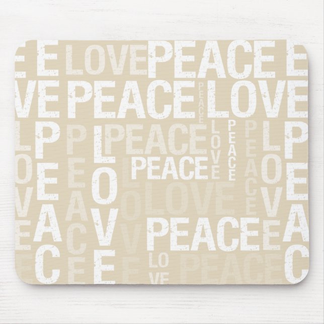 SahneLiebe-Friedenstypographie Mousepad (Vorne)