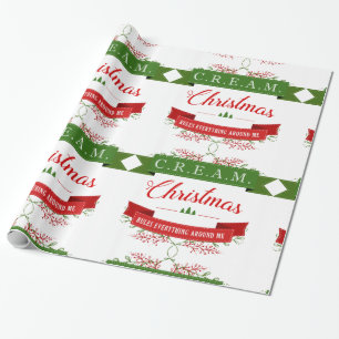 SAHNEweihnachten ordnet alles um mich an! Geschenkpapier