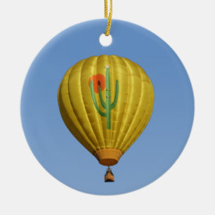 Sahuaro Sunrise Heißluftballon Keramik Ornament