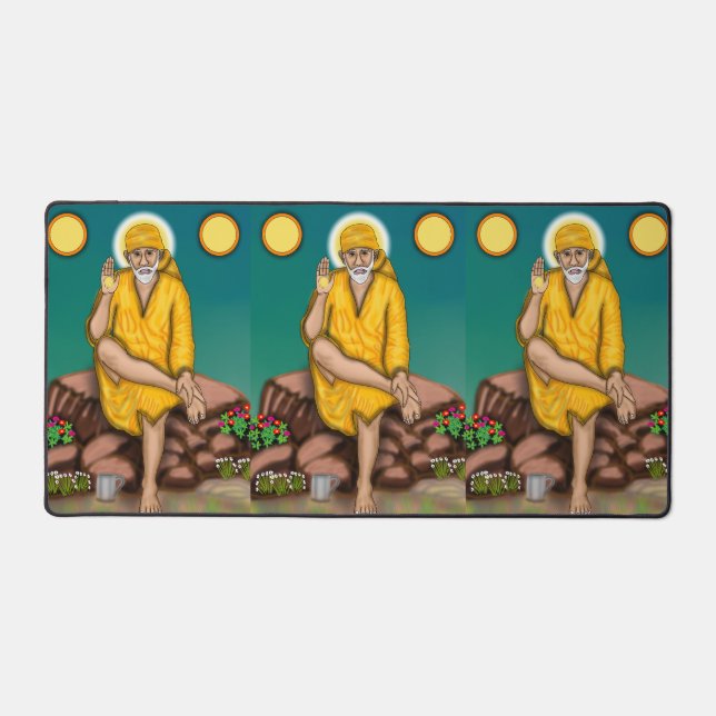 Sai Baba Desk Mat Schreibtischunterlage (Vorderseite)