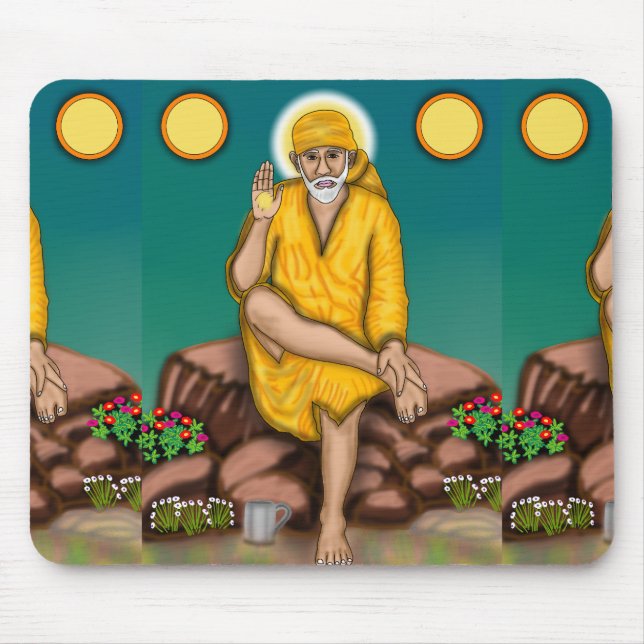 Sai Baba Mouse Pad Mousepad (Vorne)