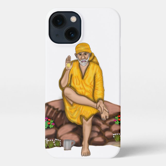 Sai Baba Phone Case iPhone Hülle (Rückseite)