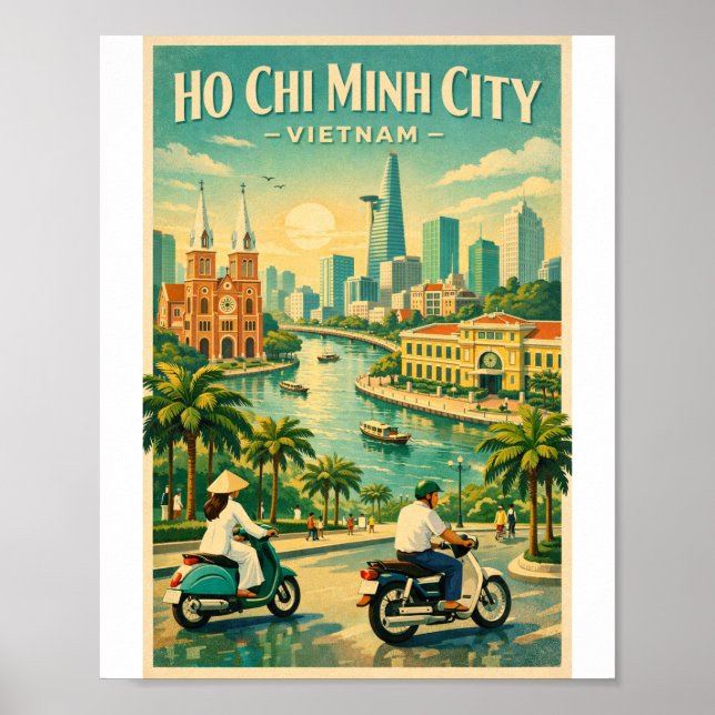 Sai gon Vietnam Reise 2026 Poster (Vorne)