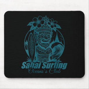 Sai Surfing Thailand Ocean's Club Retro Japanische Mousepad