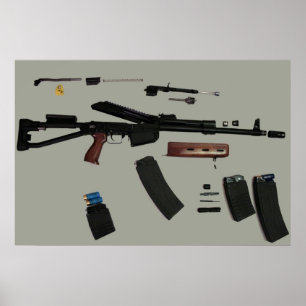 Saiga 12 Takedown Poster