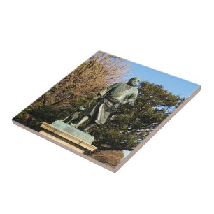 Saigo Takamori (Der letzte Samurai) & Hundestatue Fliese