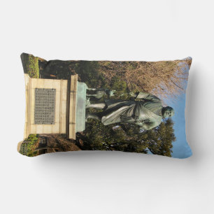 Saigo Takamori (The Last Samurai) & Hunde Statue Lendenkissen