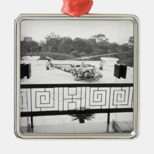 Saigon HCMC Vietnam, Huey Helicopter Silbernes Ornament