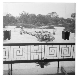 Saigon HCMC Vietnam, Huey-Hubschrauber Fliese